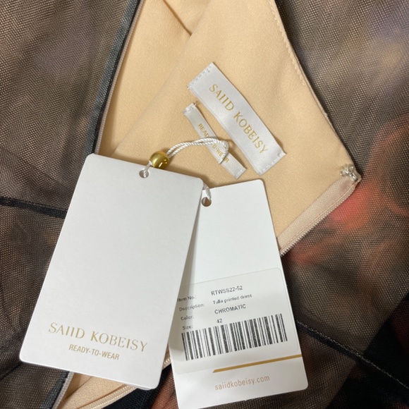 Saiid Kobeisy Tulle Gown With Belt - Picture 5 of 7